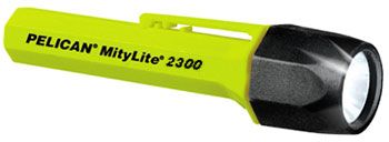 PELICAN 2300 YELLOW MITYLITE 2AA FLASHLIGHT  