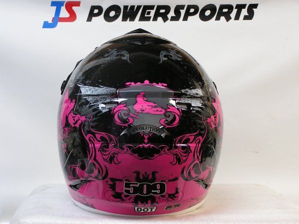 509 EVOLUTION HELMET SNOWMOBILE SNOCROSS MOTOCROSS PINK LARGE  