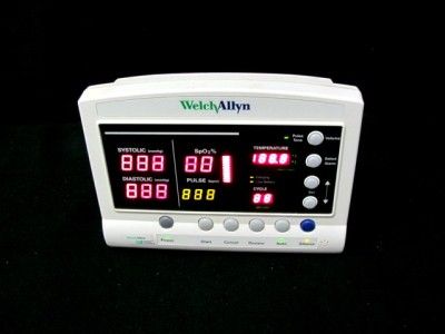 Welch Allyn 52000 Series Vital Signs Monitor w/Power Supply & New 