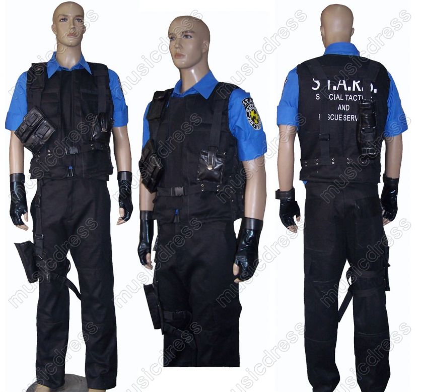 Resident Evil Combat uniform Albert Wesker costume  