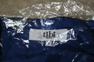 NEW 2011 100% AUTH TIBI Gauze Blue Silk Dress 4 $396  