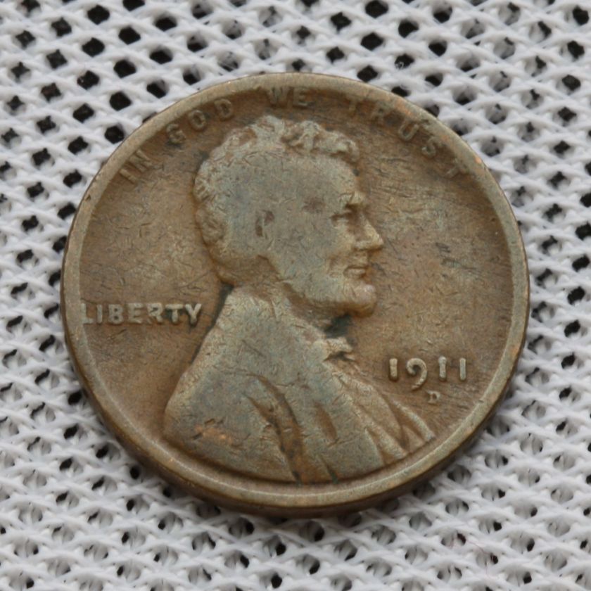 1911 D LINCOLN WHEAT PENNY, plus bonus, and free US shipping  