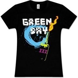 Green Day Molotov Junior Girlie Shirt SM, M, LG, XL New  