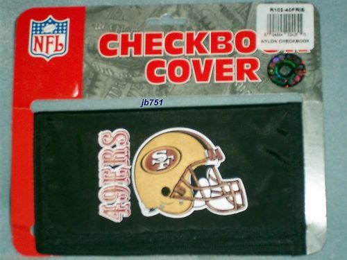 NFL SAN FRANCISCO 49ERS NYLON CHECKBOOK COVER, NEW  