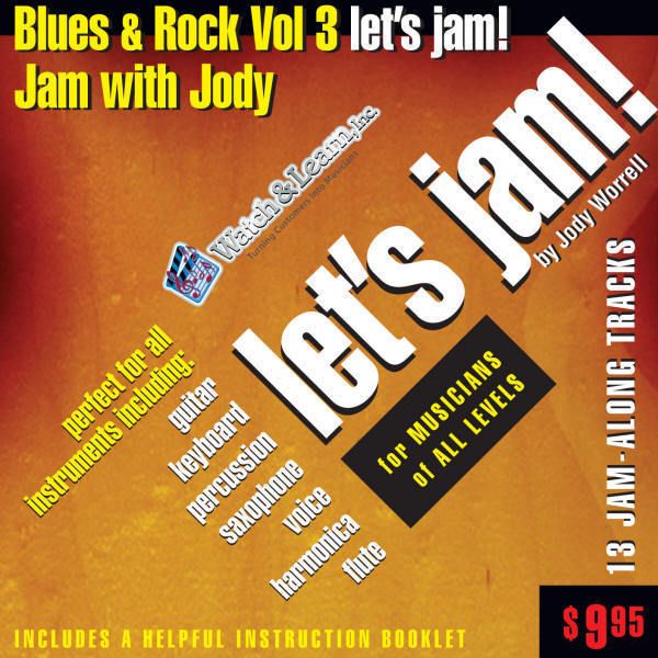 LETS JAM Play Along CD Tracks Band BLUES & ROCK VOL 3  