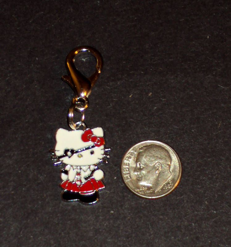 New Hello Kitty Pirate Charm Zipper Pull Backpack Clip  