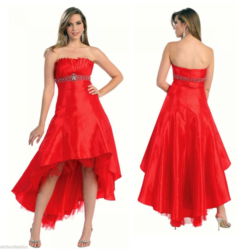 Strapless Long Prom Dress School Dance Homecoming Formal Evening Gown 