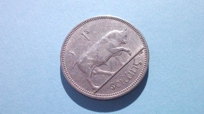 1966 EIRE IRELAND 1 S ONE SHILLING COIN HIGH GRADE  